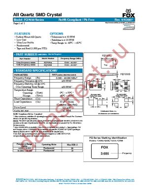 FQ7050B-7.3728 datasheet  